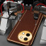 Vaku ® Vivo Y58 5G Luxemberg Leather Pattern Gold Electroplated Soft TPU Back Cover