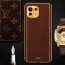 Vaku ® Xiaomi Mi 11 Lite Luxemberg Series Leather Stitched Gold Electroplated Soft TPU Back Cover