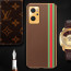 Vaku ® Oppo K10 4G Felix Line Leather Stitched Gold Electroplated Soft TPU Back Cover Case