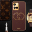 Vaku ® Vivo Y33T Skylar Leather Pattern Gold Electroplated Soft TPU Back Cover Case