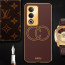 Vaku ® Oppo A3 Pro 5G Skylar Leather Pattern Gold Electroplated Soft TPU Back Cover