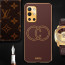 Vaku ® OnePlus 9R Skylar Leather Pattern Gold Electroplated Soft TPU Back Cover