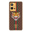 Vaku ® Vivo T1 5G Lynx Designer Leather Pattern Gold Electroplated Soft TPU Back Cover Case