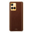 Vaku ® Vivo Y33T Luxemberg Series Leather Stitched Gold Electroplated Soft TPU Back Cover