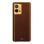 Vaku ® Vivo Y55 5G Luxemberg Leather Pattern Gold Electroplated Soft TPU Back Cover
