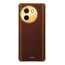 Vaku ® Vivo T3x 5G Luxemberg Leather Pattern Gold Electroplated Soft TPU Back Cover