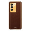 Vaku ® Vivo Y100 4G Luxemberg Leather Pattern Gold Electroplated Soft TPU Back Cover