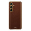 Vaku ® Samsung Galaxy A55 5G Luxemberg Leather Pattern Gold Electroplated Soft TPU Back Cover
