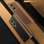 Vaku ® Vivo Y17s Felix Line Leather Stitched Gold Electroplated Soft TPU Back Cover Case