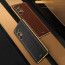 Vaku ® Samsung Galaxy A13 Luxemberg Leather Stitched Gold Electroplated Soft TPU Back Cover