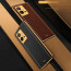Vaku ® Vivo Y55s 5G Luxemberg Leather Pattern Gold Electroplated Soft TPU Back Cover