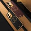 Vaku ® Vivo Y35 4G Skylar Leather Pattern Gold Electroplated Soft TPU Back Cover