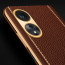 Vaku ® Oppo A38 Luxemberg Leather Pattern Gold Electroplated Soft TPU Back Cover