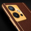 Vaku ® Vivo Y75 5G Luxemberg Series Leather Stitched Gold Electroplated Soft TPU Back Cover
