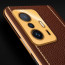 Vaku ® Xiaomi 11T Pro 5G Luxemberg Series Leather Stitched Gold Electroplated Soft TPU Back Cover