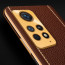 Vaku ® Redmi Note 11 Pro Plus 5G Luxemberg Series Leather Stitched Gold Electroplated Soft TPU Back Cover