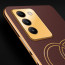 Vaku ® Vivo Y100 4G Skylar Leather Pattern Gold Electroplated Soft TPU Back Cover