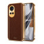 Vaku ® Oppo Reno10 5G Luxemberg Leather Pattern Gold Electroplated Soft TPU Back Cover