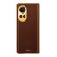 Vaku ® Oppo Reno10 Pro 5G Luxemberg Leather Pattern Gold Electroplated Soft TPU Back Cover