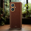 Vaku ® Vivo Y27 Luxemberg Series Leather Stitched Gold Electroplated Soft TPU Back Cover