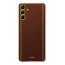 Vaku ® Samsung Galaxy A24 4G Luxemberg Leather Pattern Gold Electroplated Soft TPU Back Cover