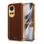 Vaku ® Oppo Reno10 Pro 5G Luxemberg Leather Pattern Gold Electroplated Soft TPU Back Cover