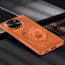 Vaku ® Vivo T3x 5G Lion Embossed Luxury Designer Leather Protective Back Cover
