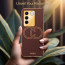 Vaku ® Vivo V27 5G Skylar Leather Pattern Gold Electroplated Soft TPU Back Cover