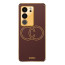 Vaku ® Vivo V29 5G Skylar Leather Pattern Gold Electroplated Soft TPU Back Cover