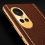 Vaku ® Oppo Reno10 5G Luxemberg Leather Pattern Gold Electroplated Soft TPU Back Cover