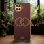 Vaku ® Oppo F17 Pro Skylar Leather Pattern Gold Electroplated Soft TPU Back Cover