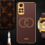 Vaku ® Xiaomi Redmi Note 11 Pro Skylar Leather Pattern Gold Electroplated Soft TPU Back Cover