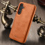 Vaku ® Samsung Galaxy A55 5G Luxe Premium Leather Stitched Non-Slip Grip Protective Back Cover