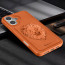 Vaku ® Apple iPhone 16 Lion Embossed Luxury Designer Leather Protective Back Cover