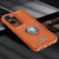 Vaku ® Vivo Y18 Regal Shield Metal Lion Engraved Leather Protective Back Cover