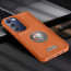 Vaku ® Vivo T3 5G Regal Shield Metal Lion Engraved Leather Protective Back Cover