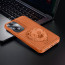 Vaku ® Oppo A79 5G Lion Embossed Luxury Designer Leather Protective Back Cover Case