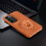 Vaku ®  Oppo A3 Pro 5G Lion Embossed Luxury Designer Leather Protective Back Cover Case