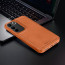 Vaku ® Vivo V27 5G Luxe Premium Leather Stitched Non-Slip Grip Protective Back Cover