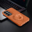 Vaku ® Samsung Galaxy S25 Ultra Lion Embossed Luxury Designer Leather Protective Back Cover
