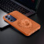 Vaku ® Vivo T3 5G Lion Embossed Luxury Designer Leather Protective Back Cover