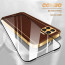 Vaku ® 2In1 Combo Oppo F17 Pro Luxemberg Leather Stitched Gold Electroplated Case with 9H Shatterproof Tempered Glass