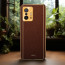Vaku ® Xiaomi 11T Pro 5G Luxemberg Series Leather Stitched Gold Electroplated Soft TPU Back Cover