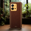 Vaku ® Vivo V25 Luxemberg Series Leather Stitched Gold Electroplated Soft TPU Back Cover