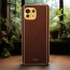 Vaku ® Xiaomi Mi 11 Lite Luxemberg Series Leather Stitched Gold Electroplated Soft TPU Back Cover