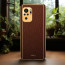 Vaku ® Redmi Note 10S Luxemberg Series Leather Stitched Gold Electroplated Soft TPU Back Cover