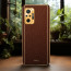 Vaku ® Redmi Note 10 Pro Luxemberg Series Leather Stitched Gold Electroplated Soft TPU Back Cover
