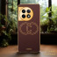 Vaku ® OnePlus 11R Skylar Leather Stitched Gold Electroplated Soft TPU Back Cover