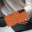 Vaku ® Samsung Galaxy S23 Maxtron Leather Stitched Magnetic Magsafe Non-Slip Grip Shockproof Back Cover