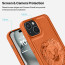 Vaku ® Apple iPhone 15 Plus Lion Embossed Luxury Designer Leather Protective Back Cover